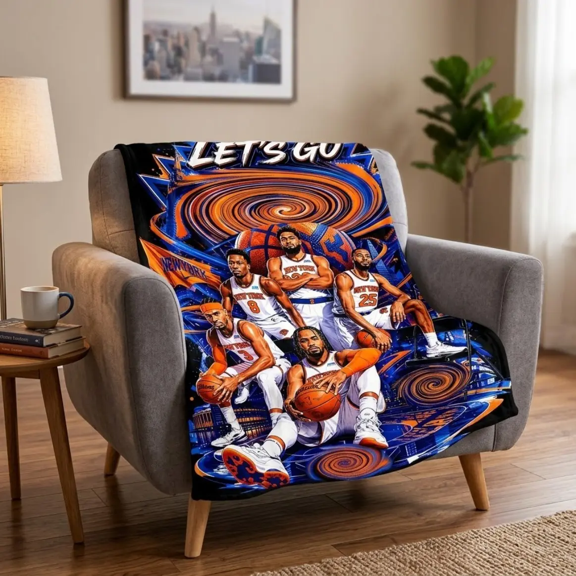 Let's Go City Basketball Team Star Players Graphic Flannel Throw Blanket Ultra Soft Warm All Season Blanket For Sports Fans Sofa Couch Bed Adult And Children Cozy Home Decor Bedding Set Duvet Pillow Bed Sheets Lightweight Travel Blanket Rug Gift For Fans
