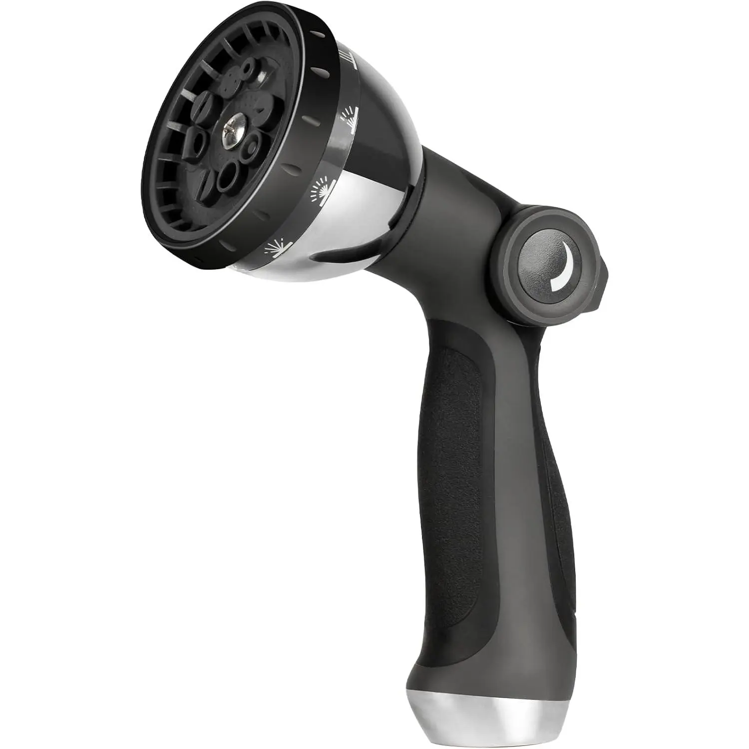 Multifunctional Garden Hose Nozzle, 10 Adjustable Watering Patterns, 3/4" Fit ABS+TPR Construction, Off Valve & Adjust Flow for Easy Water Control, High-Performance Nozzle for Gardening Users