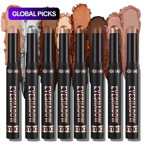 Langmanni 8 Color Eyeshadow Stick Set, Waterproof Easy Application, High Pigment, Natural Matte Finish, Single Item, Eye Makeup Product, Makeup Essentials #GLOBAL PICKS
