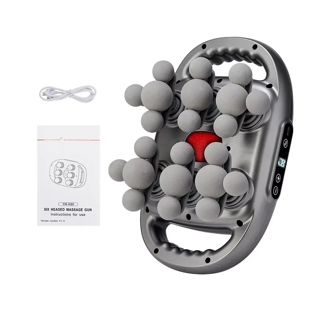 22‑Head Hands‑Free Electric Massager, Rechargeable Wireless Body Massage Device, 9 Modes & 9 Gear Intensity, 10‑Min Auto‑Off, 2000mAh Battery, for Calf Waist Foot Arm, Fitness Enthusiasts & Office Workers Home Relax Tool