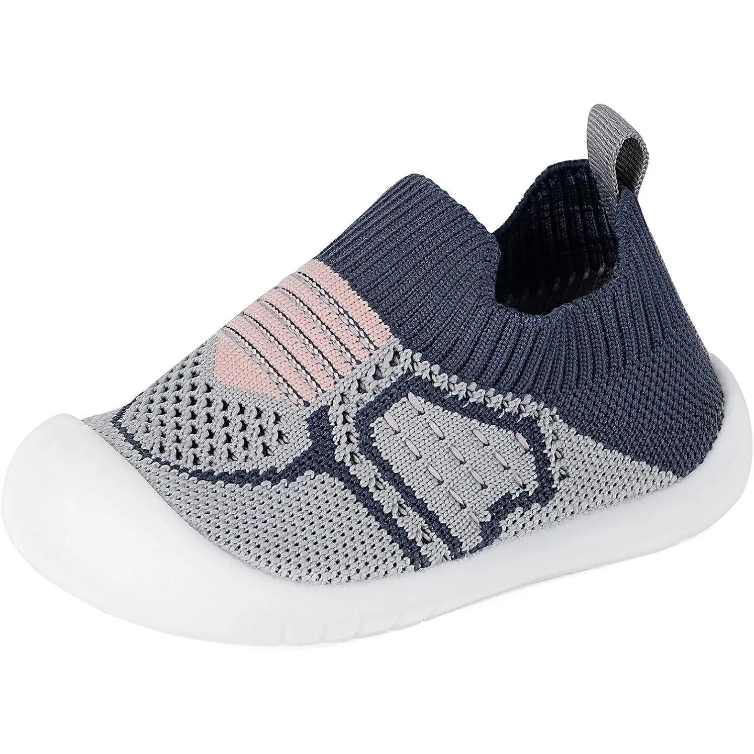 Unisex Soft Soled Shoes for 12-18 Months Babies, Breathable Non-Slip Walking Shoes, Toddler Walker Slippers with Toe Guard, Infant Footwear
