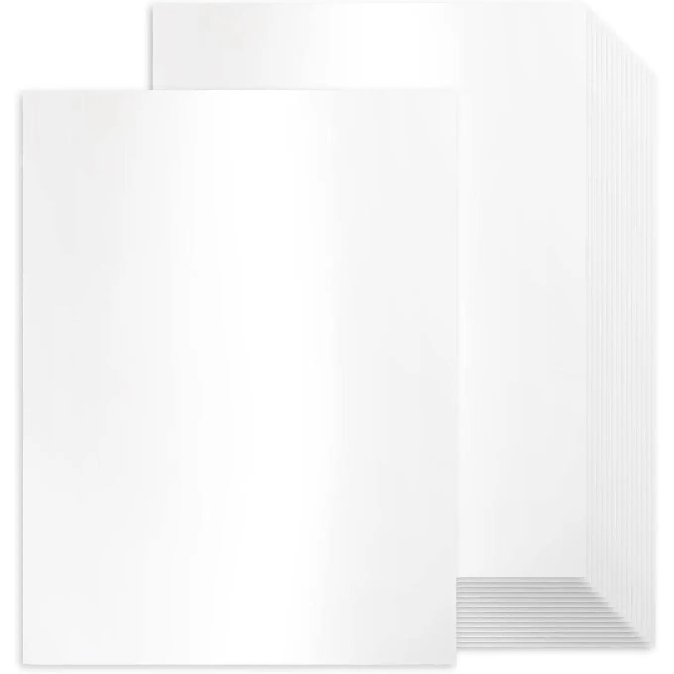 100 Sheets White Shimmer Cardstock 8.5 x 11 Certificate Paper, 80lb Pearlescent Paper for Invitations, Certificates, Crafts, DIY Cards