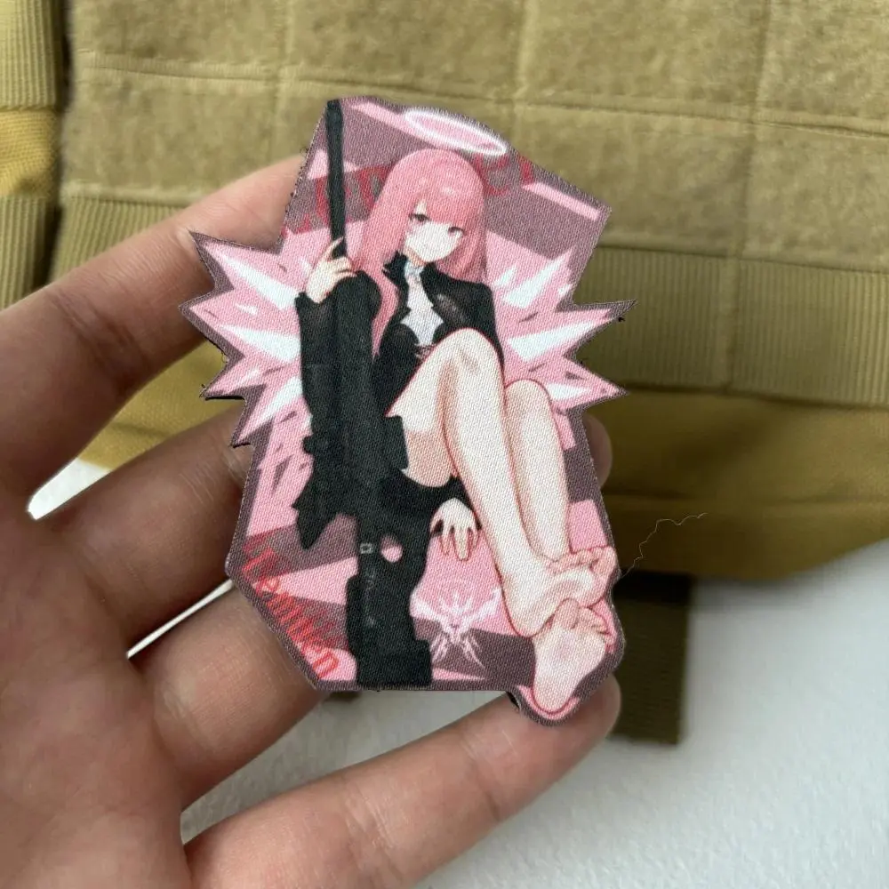 Ark of Tomorrow Tactical Side Patch Anime Girl Printed Hook&Loop Emblem Military Morale Badge Armband Backpack Stickers