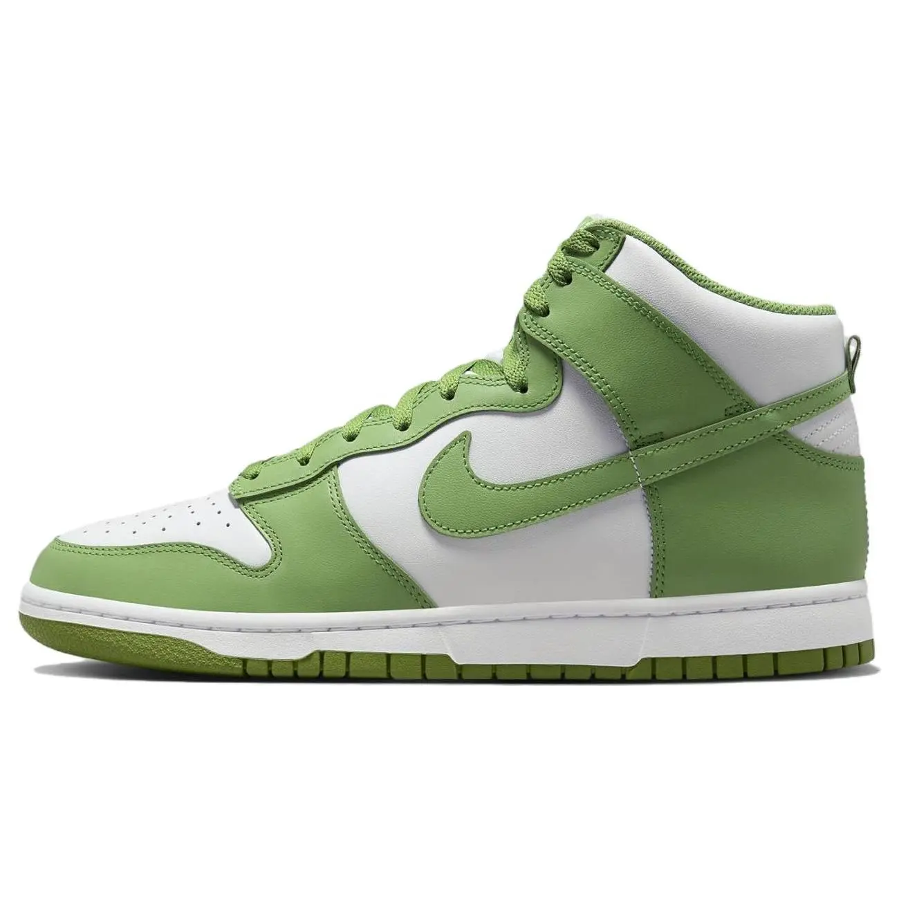 Nike Dunk High Men's Green and White High-Top Casual Sneakers Verifiable, with credentials and supporting global authentication