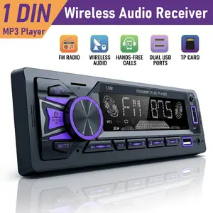 Single Unit Car Bluetooth-compatible Audio Host, Hands-Free Calling, Fm+rds Radio, Multi-Interface Music Playback, Digital Signal/network, Single Din Radio, Car Media Player