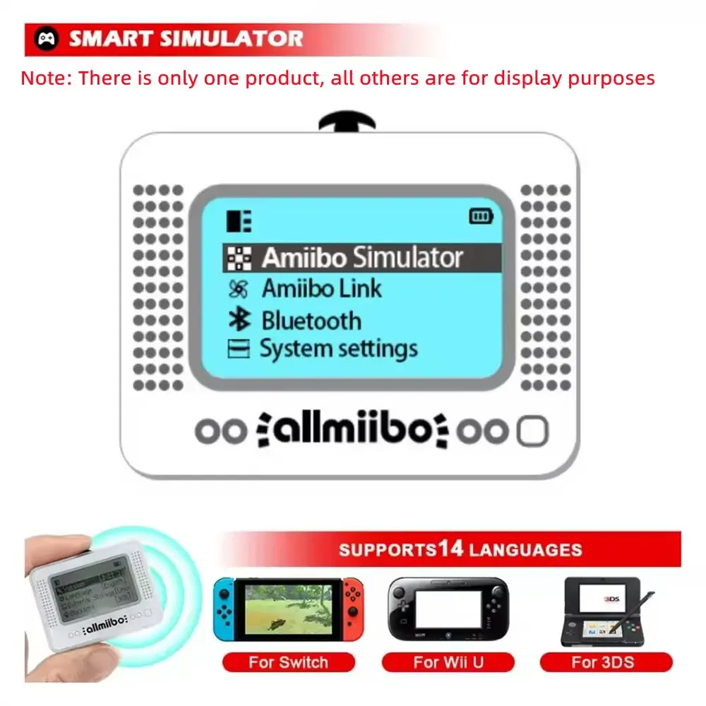 Rechargeable Smart Simulator Compatible Bluetooth-compatible Universal Writer for All Miibo Games, Switch Wiiu Accessories, Gaming Console Accessories