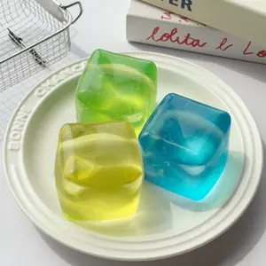 Popular high-transparent maltose ice cubes, pinch music decompression toys, high-quality square sensory decompression artifact