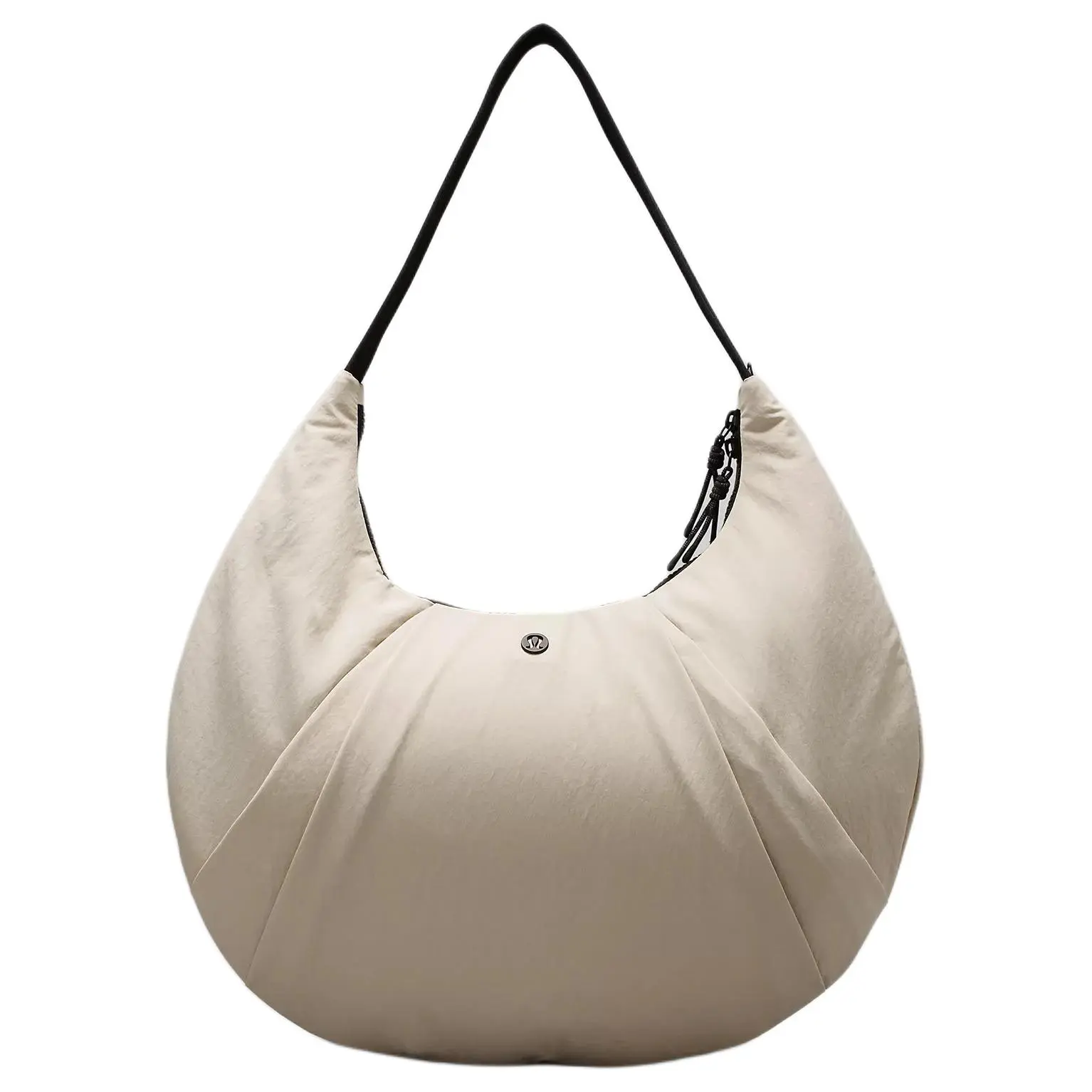 Lululemon Pleated 10L Crescent Bag for Women – Crossbody Shoulder Bag in Mojave Tan and Black