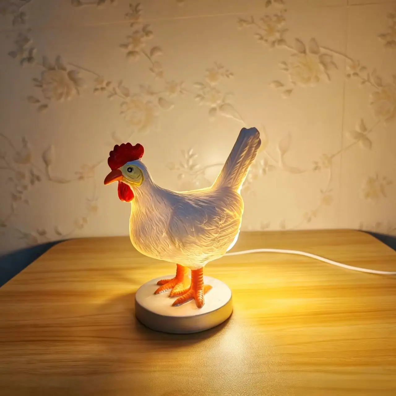 Funny Unique USB Powered Novelty Gift Chicken Egg Lamp, Desk Ornament Bedroom Decor, Cute Animal LED Table Lamp, Perfect Gift Idea, Led Night Lamp
