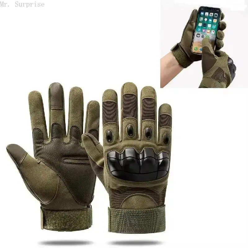 Unisex Tactical Protective Hand Gloves, Split Finger Microfiber Design with Shock Absorption for Hunting & Mountaineering Sports, Breathable, Shock Absorb, Sports Protection, Xl, M, Outdoor
