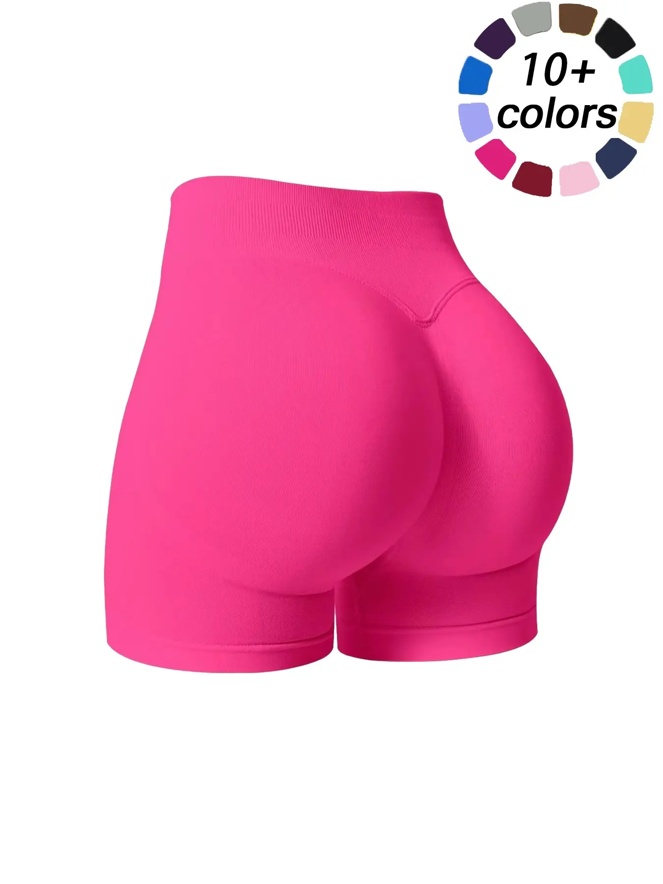 Women's High-Waisted Seamless Sportswear Shorts, Peach Butt Design, Ideal for Gym Yoga, Outdoor Cycling, Fitness Training