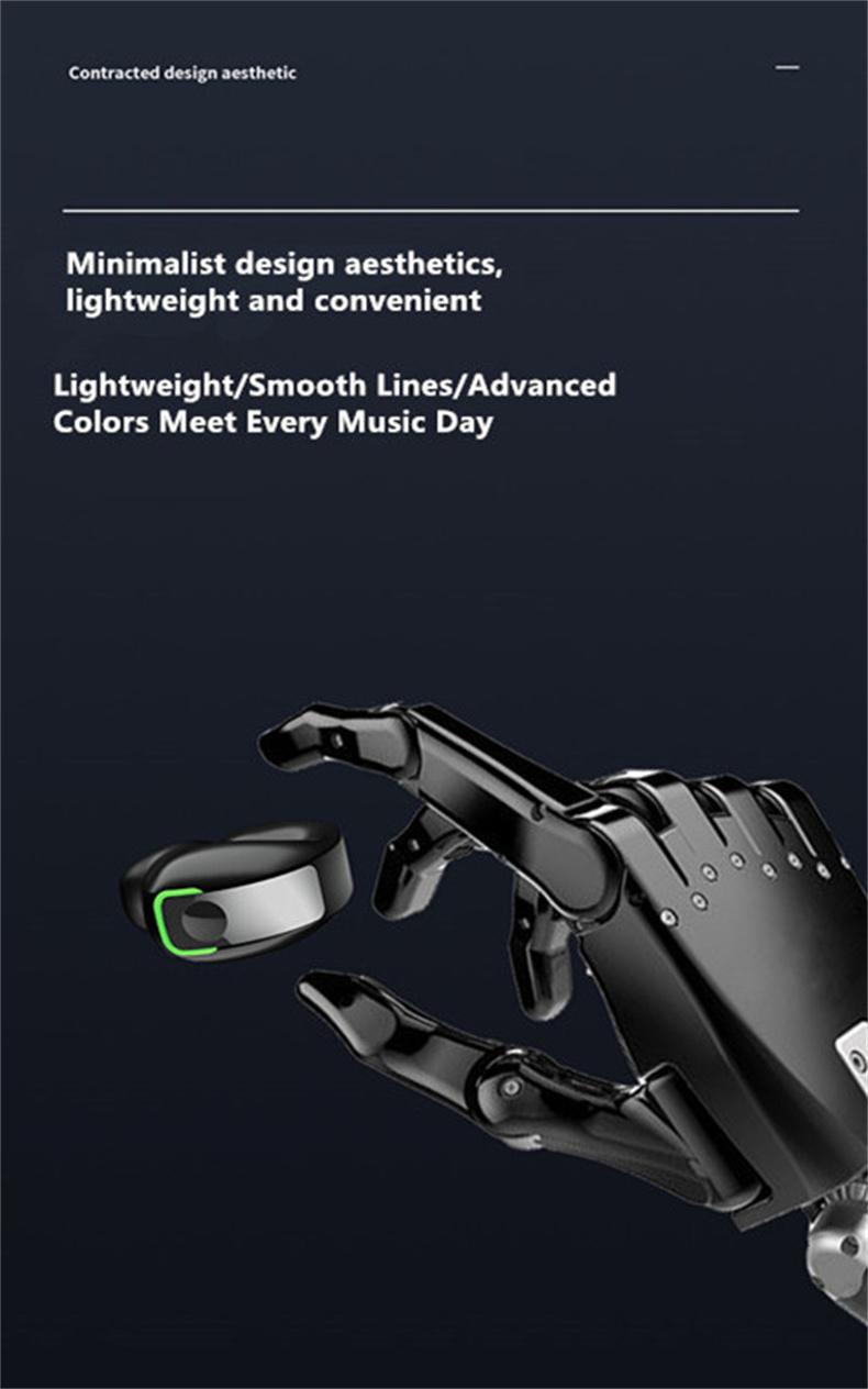 Earphone Clip Wireless Bluetooth Headphone Bone Conduction Headset High Quality TWS Auriculares Sport Noise Canceling With Mic retro mp3 player ear hook design unique gift outdoor party playback time cancelling custom head phones wage accuracy pro earplug