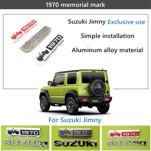 Car Exterior Accessories, 1970 Memorial Badge, Car Modification Decor, Tailgate Emblem, Body Exterior Parts for Suzuki Jimny