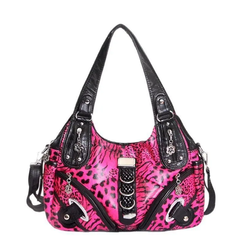 Women's Large-Capacity European-American Trendy Handbag - Convertible Top Handle, Shoulder, Crossbody Bag