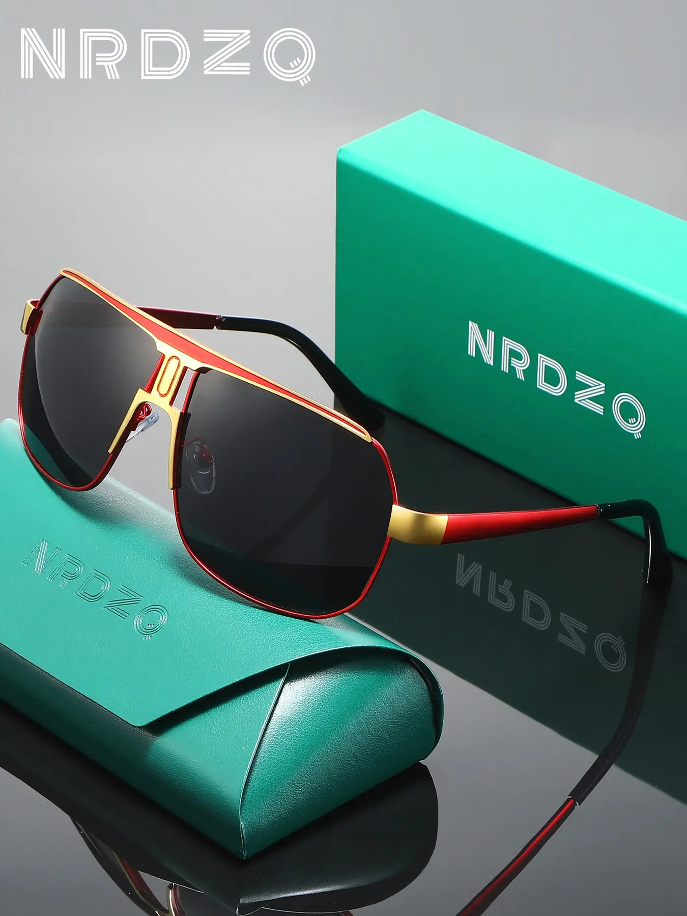 Nrdzq Polarized Pilot Sunglasses for Men and Women, Uv400 Protection, Ideal for Outdoor Activities, Travel, Driving, Summer, Gift Option