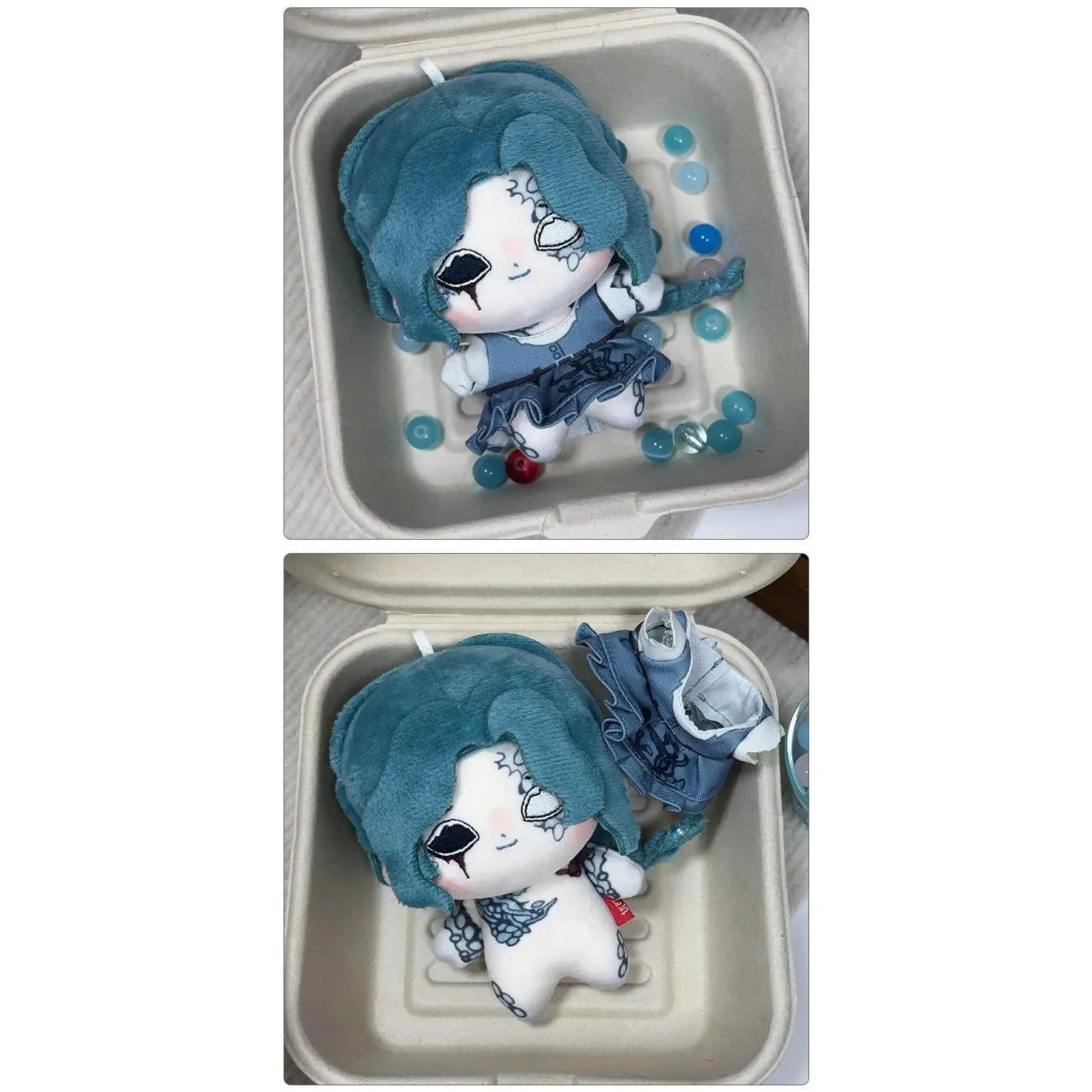 10cm Identity V Fisherwoman Grace Plushie Keychain Cute Soft Stuffed Doll Anime Game Peripheral Figure Collectible Gift for Fans