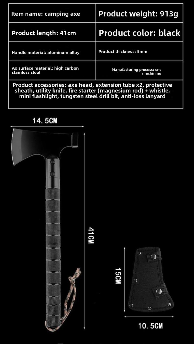 Outdoor Tactical Hammer Axe Multi - purpose Camping Gear Survival Tool for Hiking Car