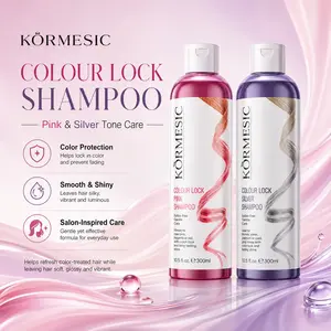 Color Lock Shampoo, Silver Dual Formula, Fade-Resistant, Post-Dye Repair, Smooth and Glossy Hair Care, Long-Lasting Color Protection
