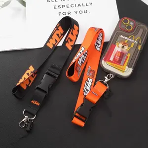 Nylon Lanyard Car Emblem Keychain, Work Card ID Cell Phone Keyring, Compatible with Ktm Adventure R 1050 Rc8 Duke Bajaj Pulsar 200 Ns 1190