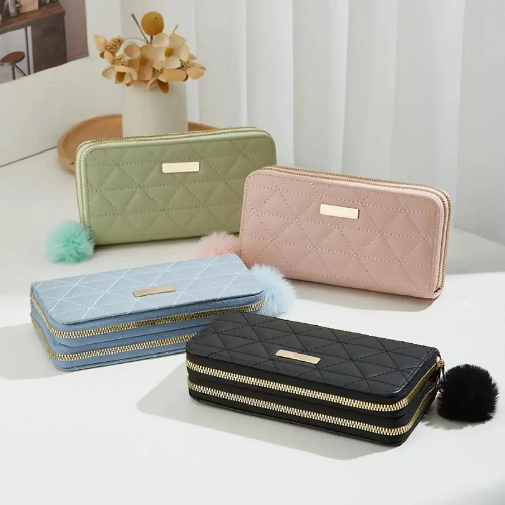 Women’s Sequin Embroidered Long Wallet, Slim Zipper Closure Clutch Purse with Multiple Card Slots, Portable Cash Coin Organizer for Daily Shopping, Travel and Everyday Use