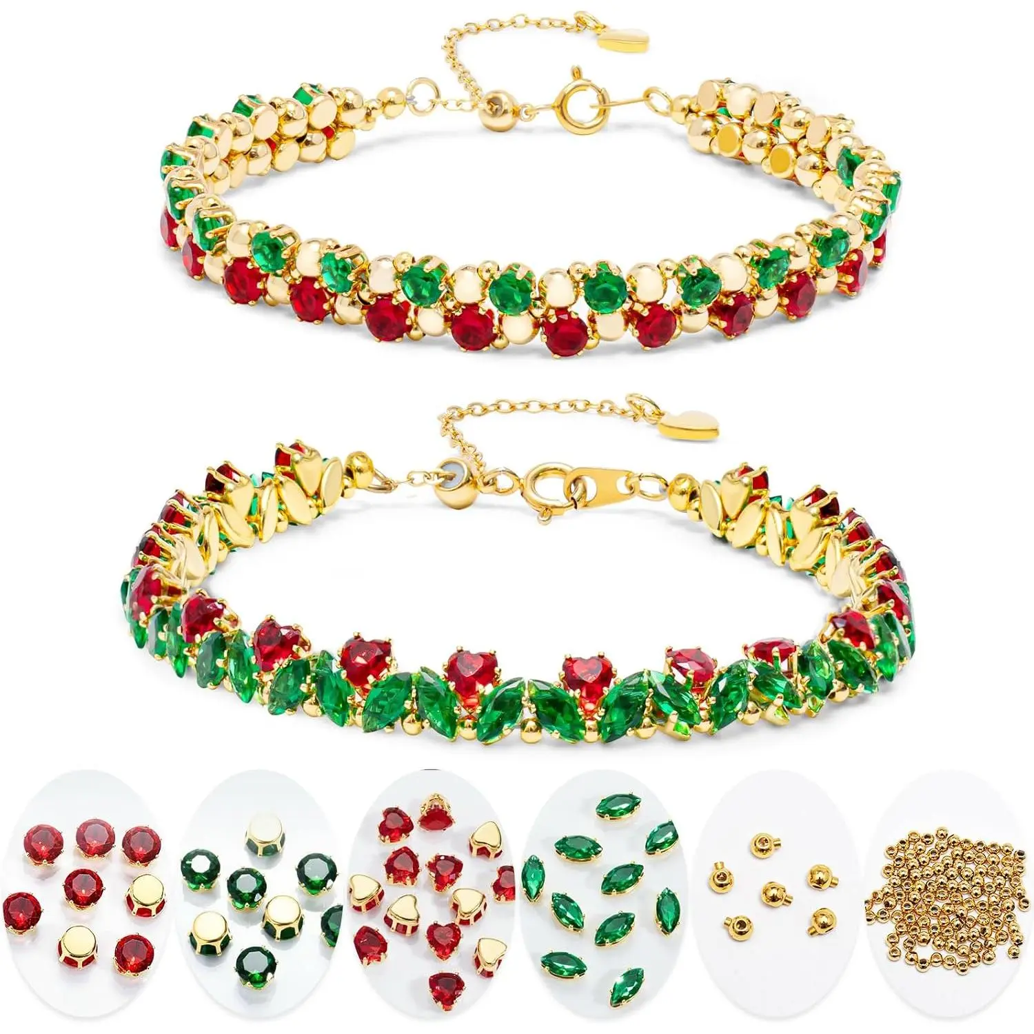 Making Kit,Crafts Kits for Adults,  Making Supplies Kit,Rhinestone Bracelet for Women,Tennis Bracelets for Women, Making Kit for Girls,Christmas Gifts for Girls or Grandkids