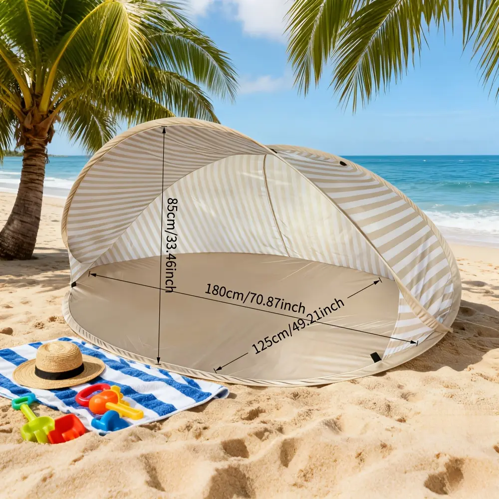 Two-Person Instant -Up Tent Suitable Camping, Beach & - Portable Foldable Outdoor Shelter with Quick Setup, No Assembly Required, Lightweight Tent,,, Backyard, Park Use (No Pole Assembly)