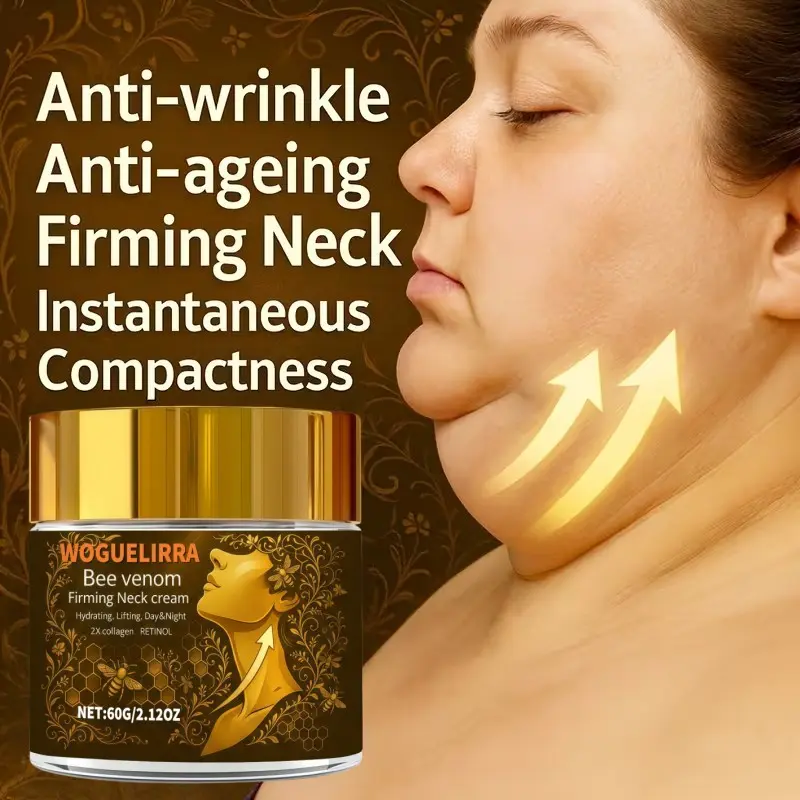 Advanced Bee Venom Neck Cream, Rich in Collagen, Retinol, Nicotinamide, Hyaluronic Acid, Suitable for All Skin Types, Youthful Neck Care, Beauty Products