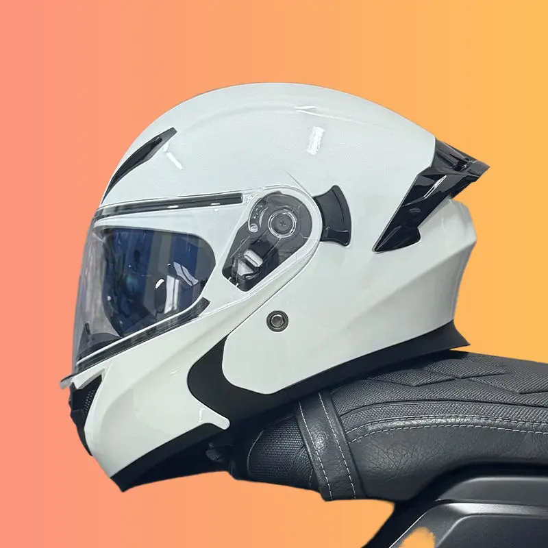 Modular flip-up helmet, with built-in Bluetooth headset, suitable as a universal full-face helmet for electric motorcycles and scooters