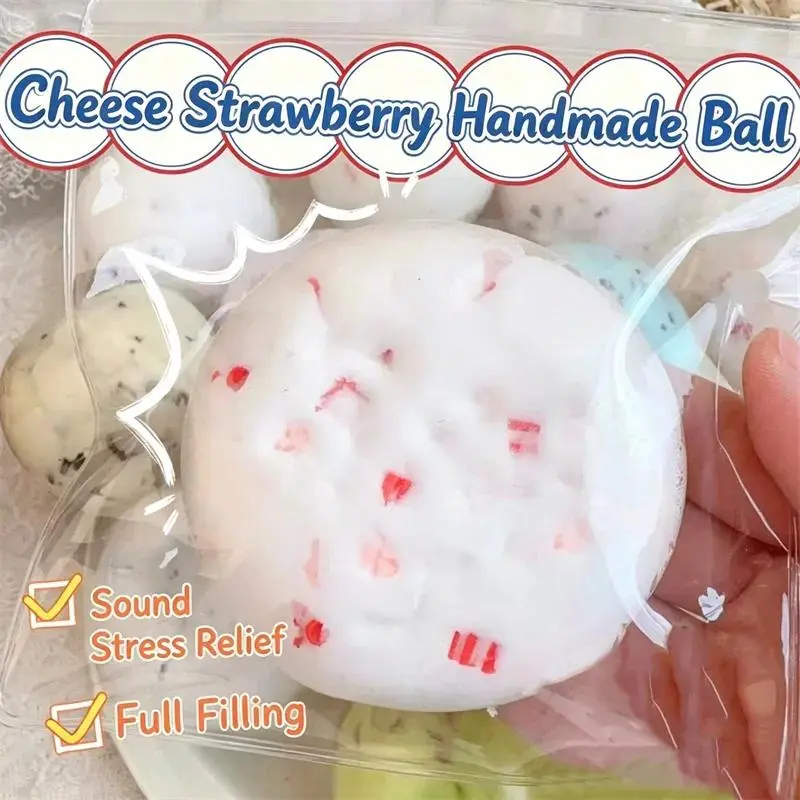 Stress Relief Butter Block Sinking Decompression Ball Toy Squeeze Fresh Shapeable Pinch Creative Fidget Handmade Ball For ADHD