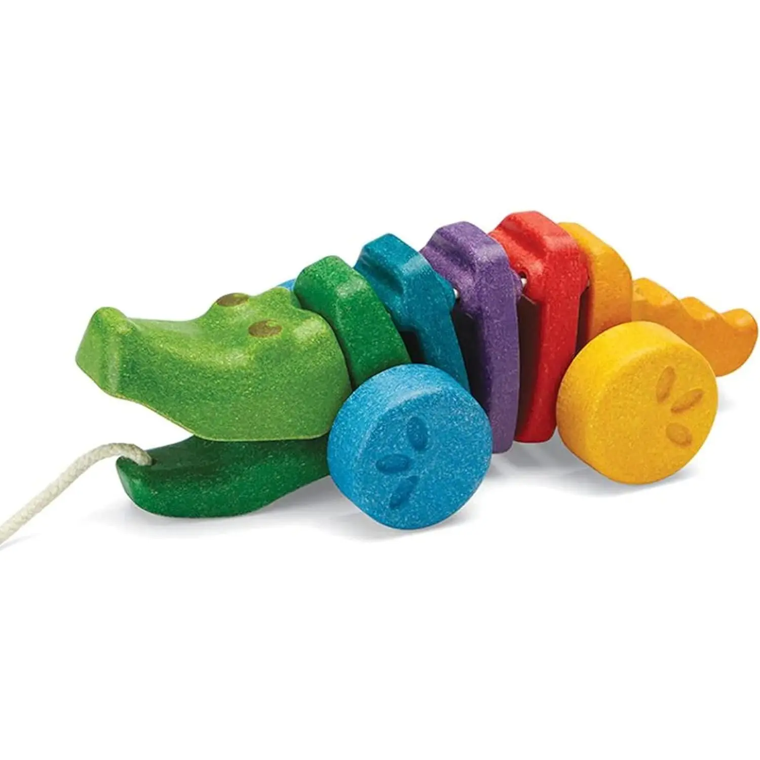 Rainbow Dancing Alligator Pull Toy for Toddlers | Eco-Friendly Wooden Toy with Click-Clack Sound | Walking Toy for Babiesfidget toys