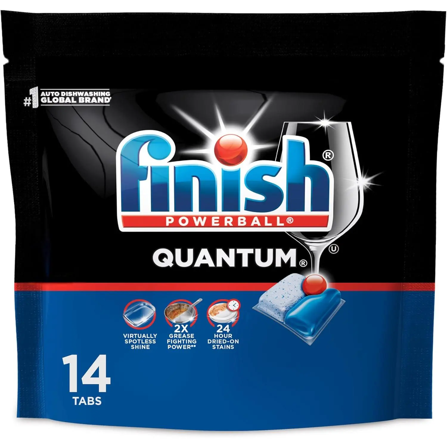 Dishwasher Pods, Powerful Dishwasher Detergent Dish Soap, Fresh Scent, Household Dish Cleaning Pods for Daily Use, 14 Count