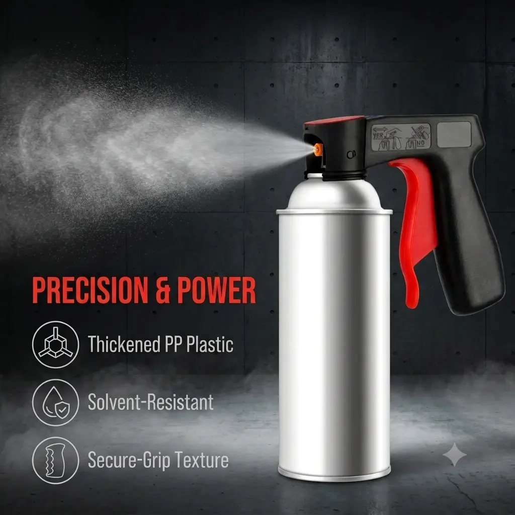 Turn Spray Cans into Professional Guns! Universal Handheld Paint Sprayer Grip for Car Refinishing
