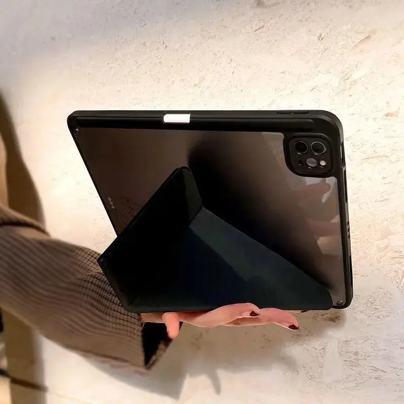 Slim Y-Fold Tablet Protective Cover with Soft TPU Back - Handheld Casing for Various Models Including 10.9in iPad (10th/2022, 9th-5th Gen/2021-2019), 10.2in iPad (9th-5th Gen/2021-2019), Air 1-7, Mini 6-7, Pro - Tablet Accessory, Slim Fold