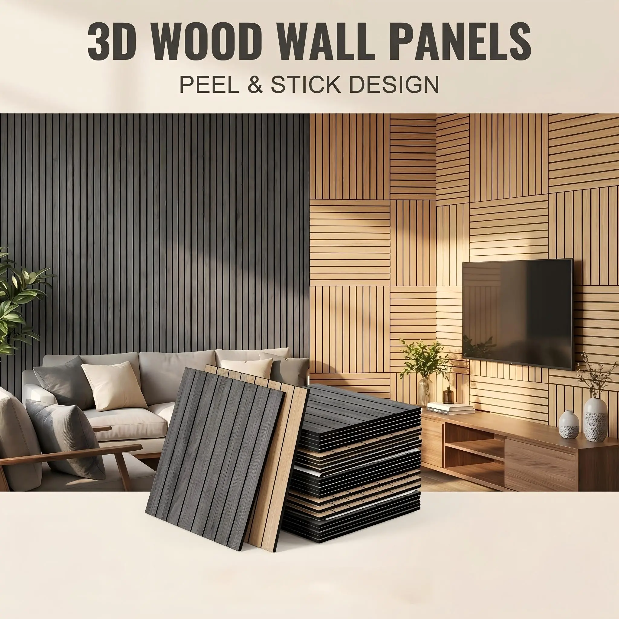 Luxury Vintage Wood Grain Wall Panels, Self-Adhesive 3D Foam Wallpaper, Moisture-Proof Peel and Stick Wallpaper, Ideal for Ceilings, Dividers and Curved Spaces