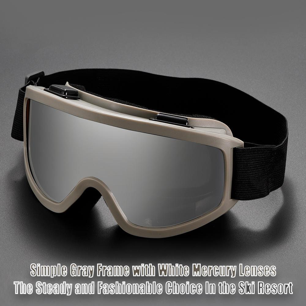 Unisex Large-Frame One-Piece Ski Goggles, Day-Night Versatile Anti-Fog HD Lenses, Windproof Padded Comfortable Fit for Skiing, Snowboarding & Winter Outdoor Adventures