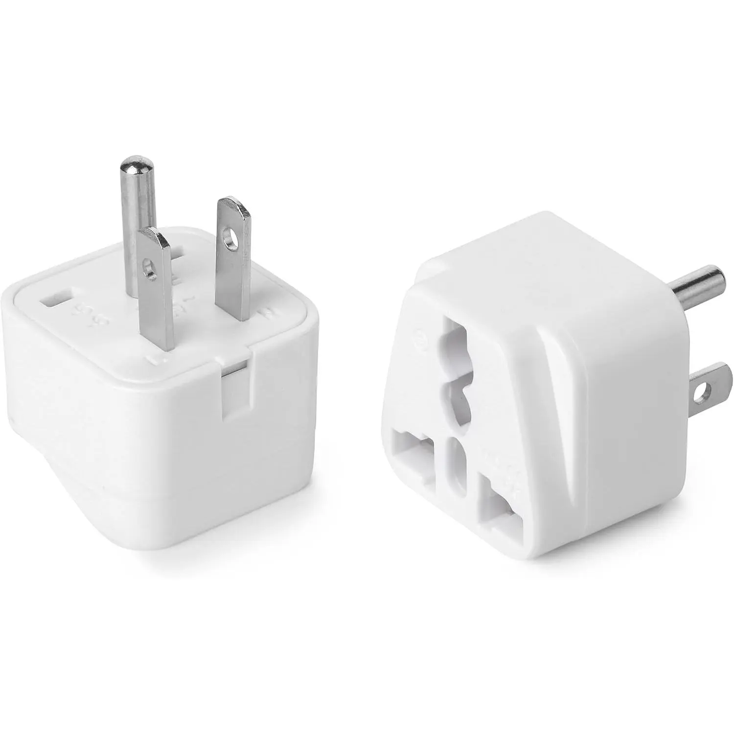 -  Travel Plug Adapter, 2 Pack Converts EU UK AU Asia to  |  to  Plug Adapter UK to  Outlet Compact Design for  Office