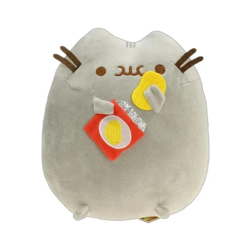14cm Cotton Kawaii Helado Sushi Cat Stuffed Toy, Unisex TV & Movies Cartoon Plush Doll, Potato Chip-Ice Cream-Pizza Themed Gift for 14+y Kids (As Picture)