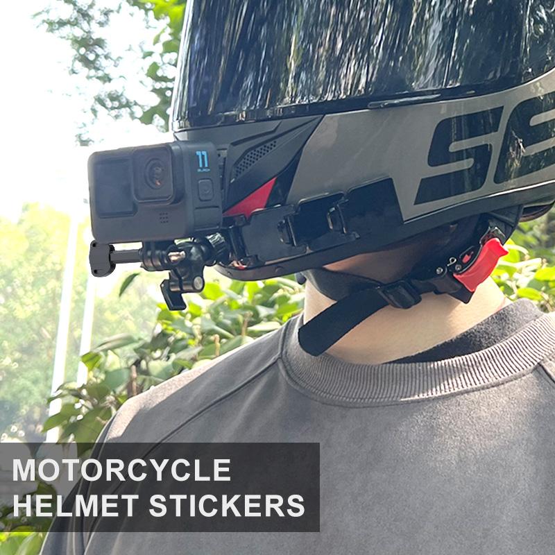 Helmet Chin Mount Camera Mount for GoPro Hero 12 11 10 9 8 7 5 Yi 4K for Insta360 Camera Foldable Front Chin Mount Accessory