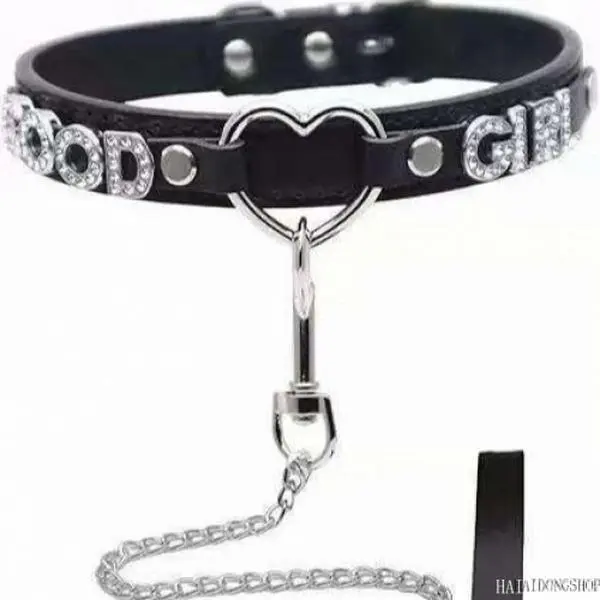 Y2K Goth Viral PU Leather Punk Neck Harness Choker For Women, Adjustable Edgy Stage Club Accessory, Alt Dark Statement Jewelry For Rave Concert Cosplay Street Styling