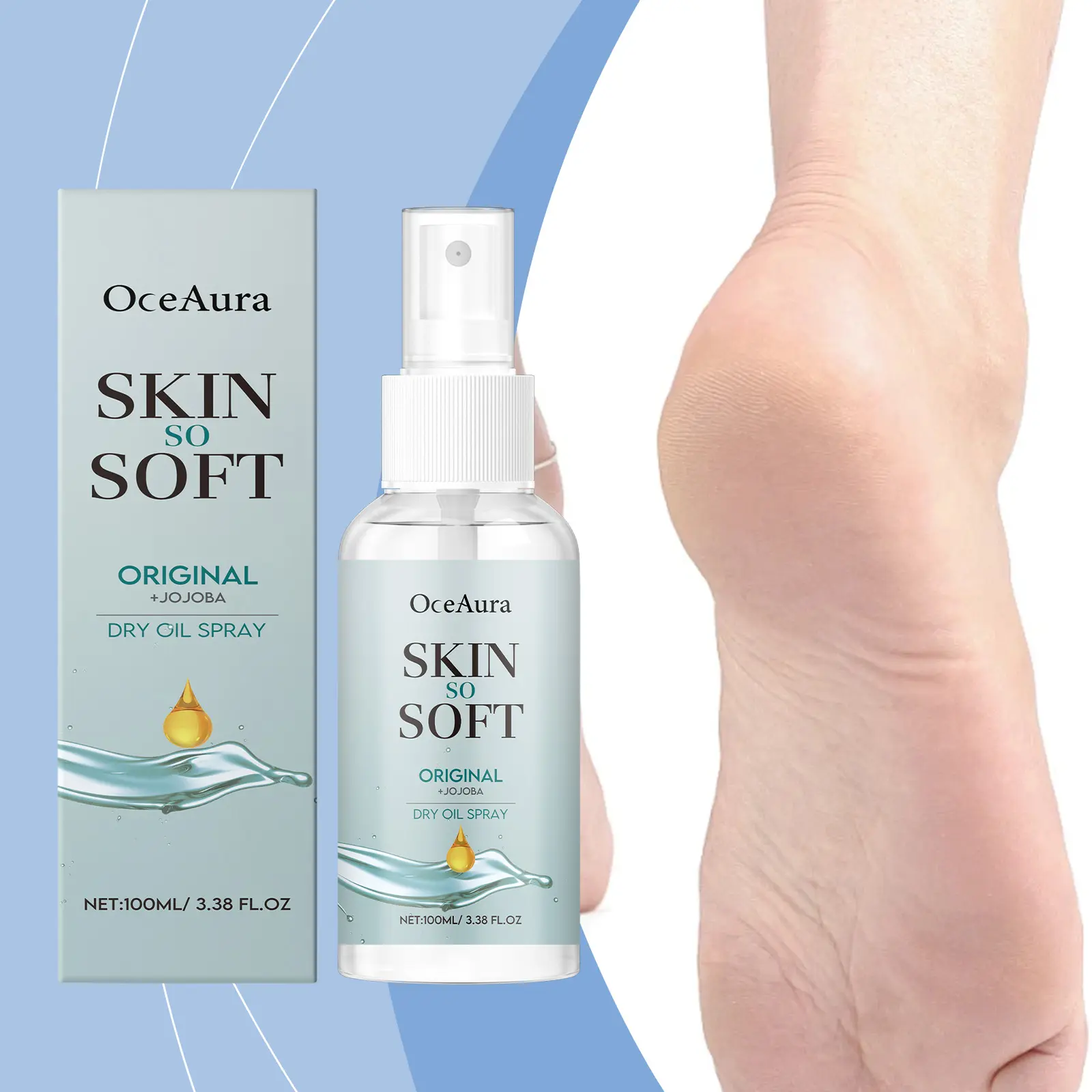 OceAura Jojoba Oil Moisturizing Spray, Gently Nourishes And Improves Dryness, Brightening The Complexion And Provides Multi-Functional Care