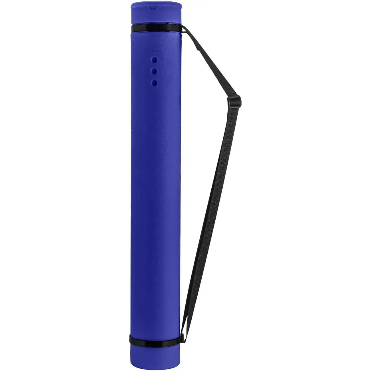 Blue Poster Tube, 25" to 40" Extendable Poster Storage Holder Tube with Carrying Strap, Poster Carrying Case for Blueprints, Scrolls, Maps and Architect Papers