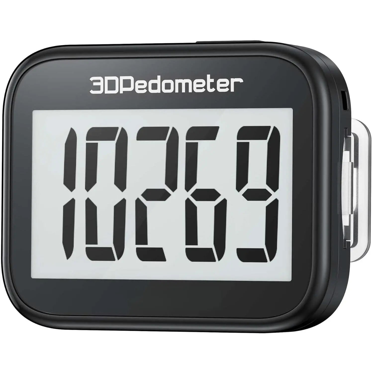 3D Pedometer for Seniors - Accurate Step Tracker with Large Display, Removable Clip, Lanyard, No App Required, No Charging Needed, Easy-to-Use Simple Device