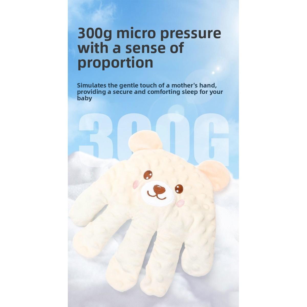 Baby handheld vibrating soothing toy, prevents startle reflex, relieves colic in 2-month-old infants, with automatic patting to aid sleep. Not applicable.