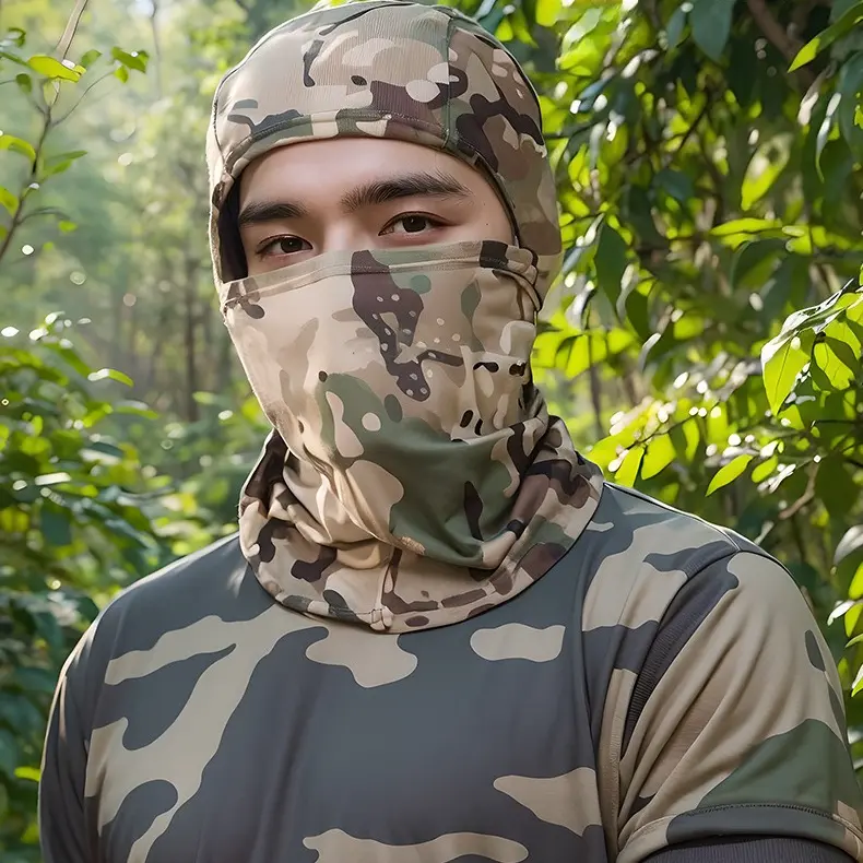 Tactical Cotton Balaclava for Adults, Lightweight Full Cover Thermal Face Mask - Windproof & Anti-Odour for Skiing, Hiking