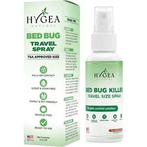 Lice, Mite, and Bed Bug Killer Travel Spray - TSA Approved Size – Child & Pet Friendly – Immediate Results – Stain & Odor Free, for Hotels, Suitcase, Backpack, Shoes, Bed Bug Spray(3oz) | Child & Pet Friendly | Immediate Results | Hotels Sui