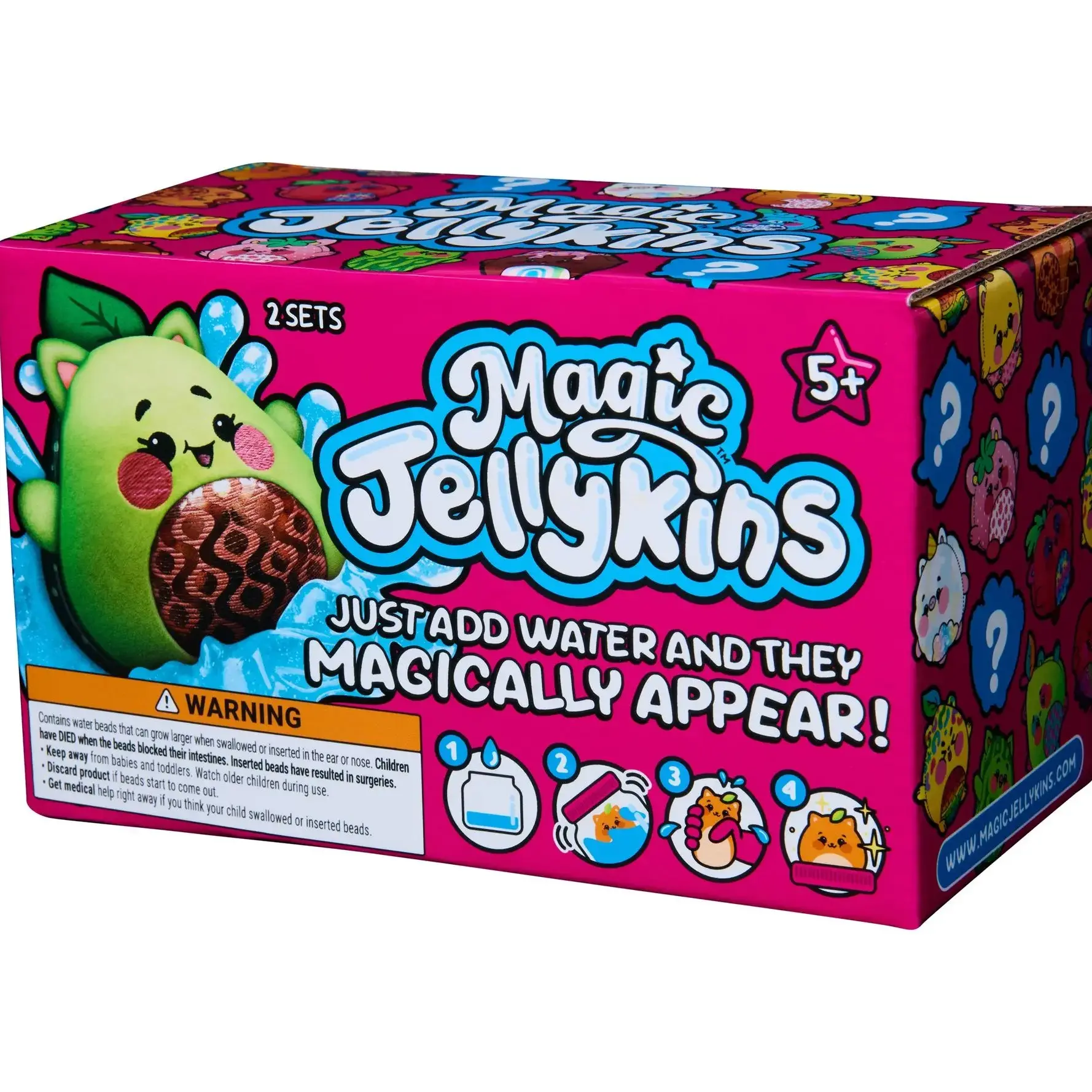 S/2 Magic Jellykins Surprise Reveal Squishy Characters, Fun Stress Relief Toys, Collectible Plushies, Perfect Gift for Kids & Adults