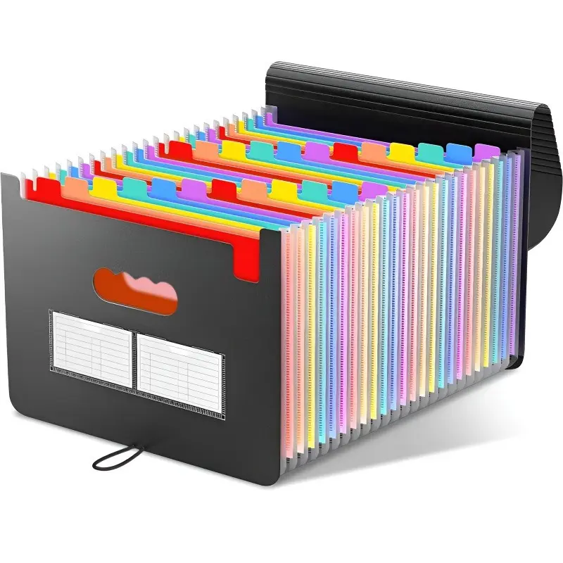13 Pocket Accordion File Organizer, A4 Size Expandable Folder, Ideal for Documents and Receipts, Perfect for Office, Home, and Travel, Accordion Folders, File Storage