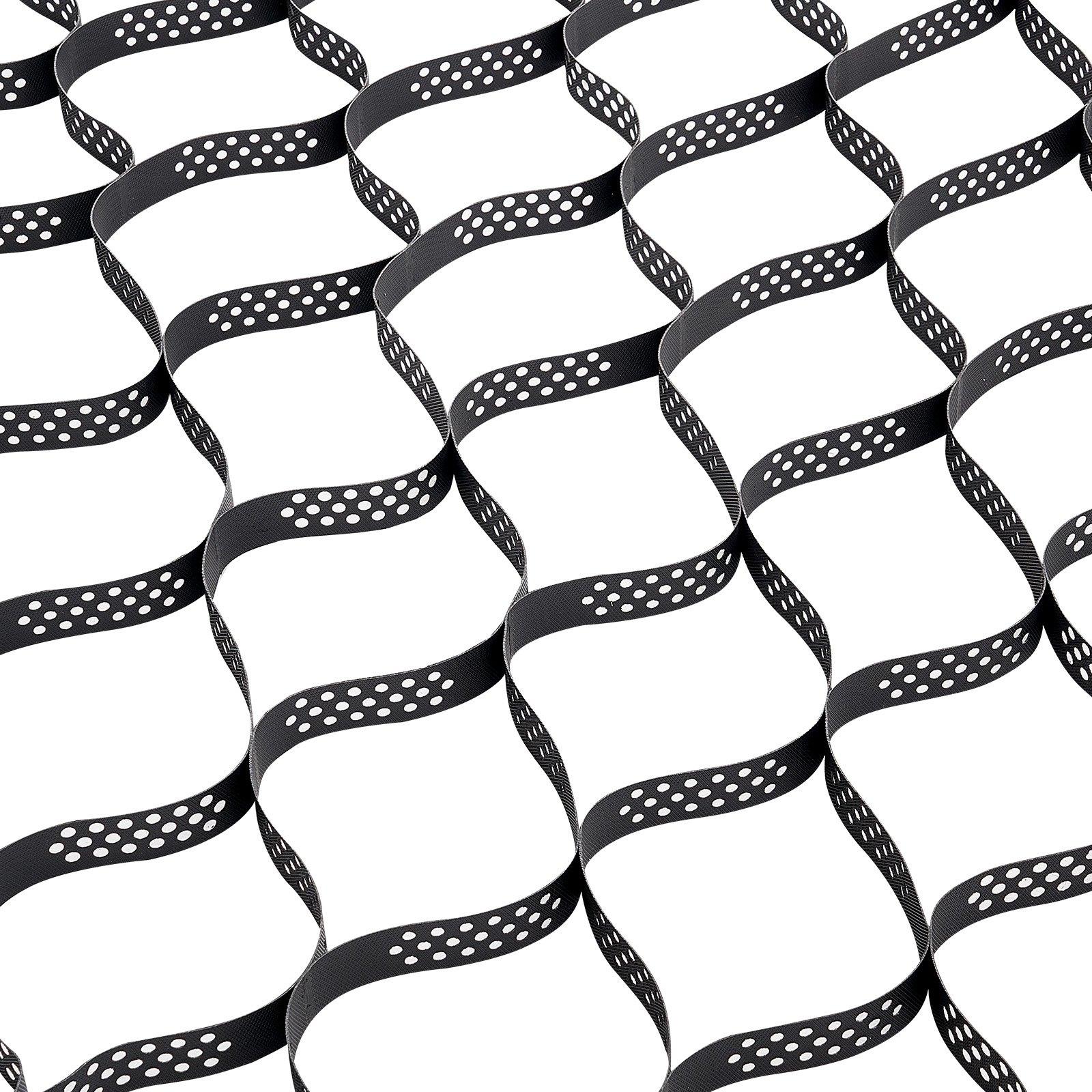 VEVOR Gravel Grid, 2 Inch Depth, 32.81 x 9.84 FT / 10000 x 3000 mm, 1880 LBS Per Sq ft Grass Ground Retainer, Permeable Geo Grids Driveway Stabilization, for Garden, Patio, Walkway, RV Parking Slopes