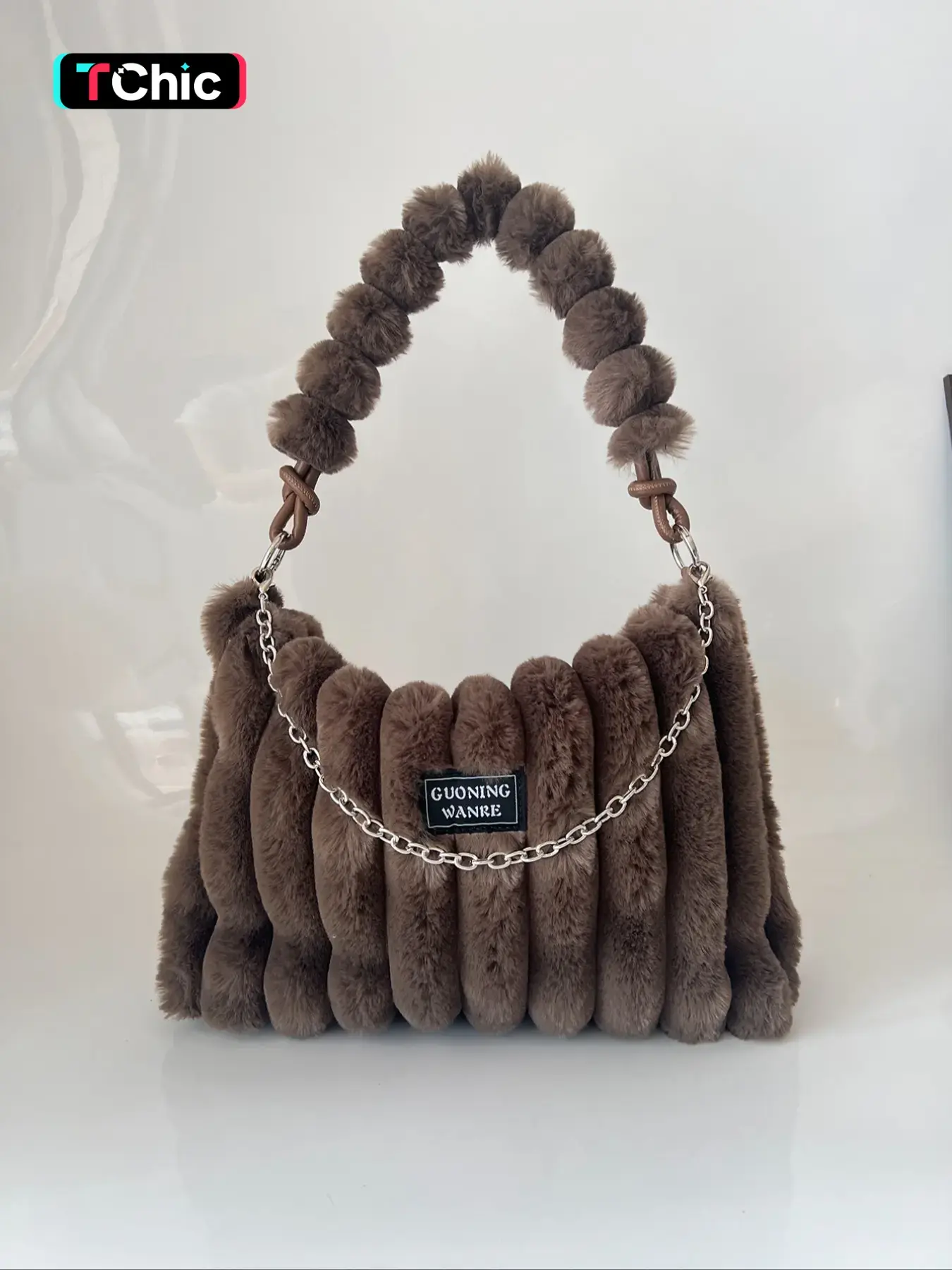 Autumn Winter New Plush Crossbody Shoulder Bag, Y2K Style Tie-Dye Design, Large Capacity Chain Bag for Women, Girls, Students, Shoulder Bag Purse, Chain Crossbody Bags, Fashion Crossbody Bag