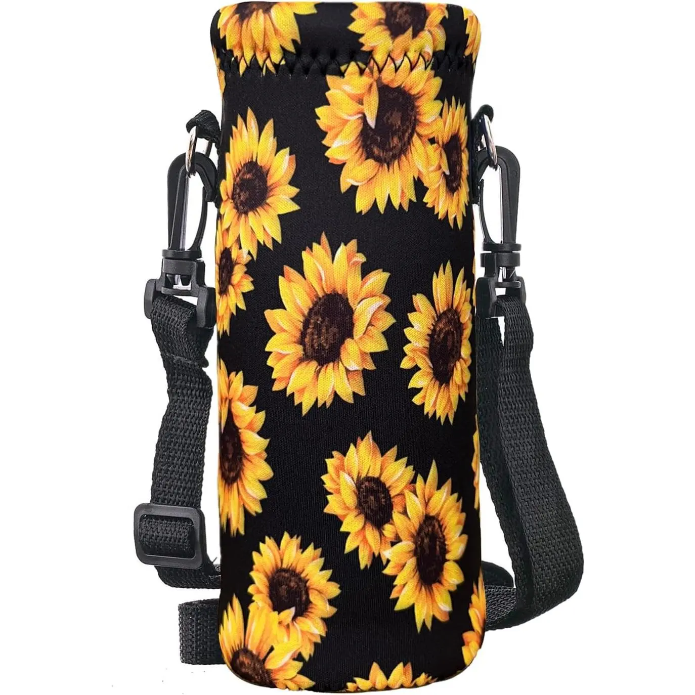 Water Bottle Carrier Bag with Adjustable Shoulder Strap,Insulated Water Bottle Cover for Stainless Steel/Glass/Plastic Bottles